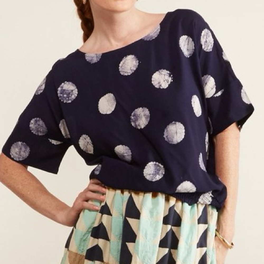 The Odells Blue Easy Pullover Top